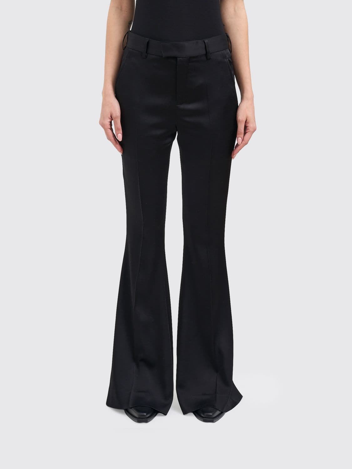 Ann Demeulemeester Crepe Flared Trousers