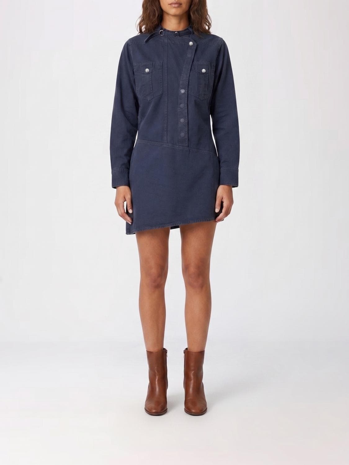 Isabel Marant Etoile Cotton and Linen Chemisier Dress