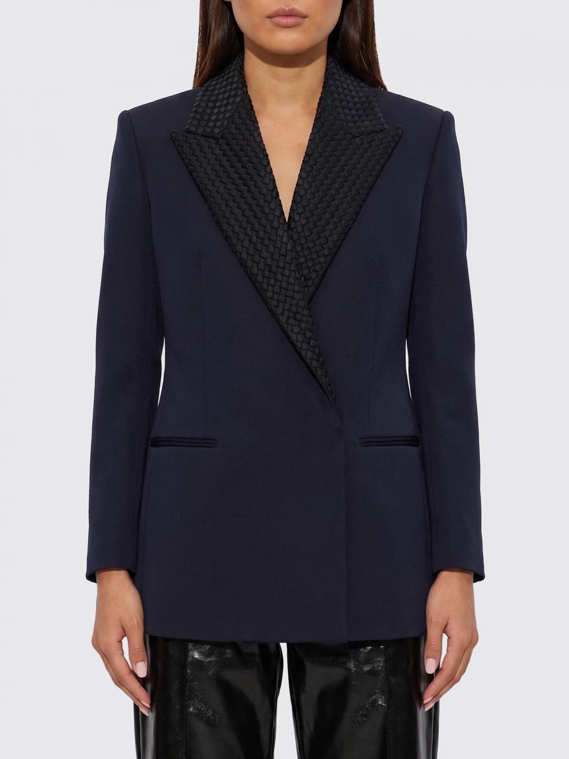 Bottega Veneta Merino Wool Double Breasted Blazer