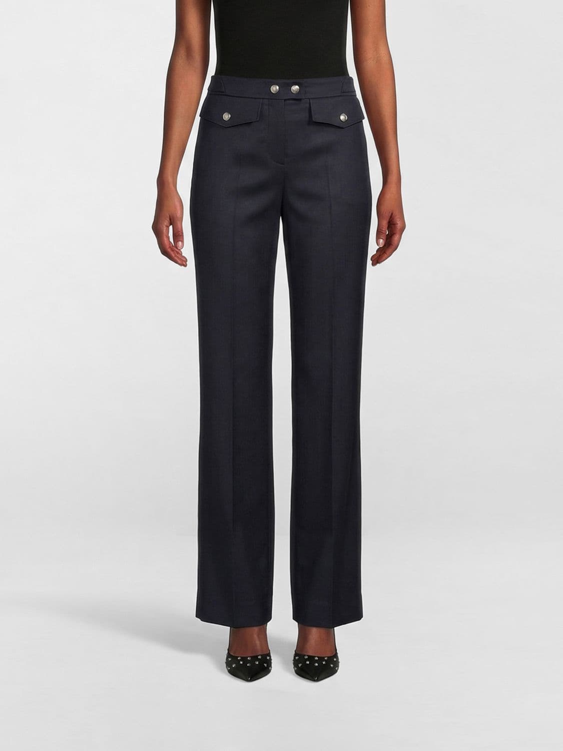 Mcqueen Straight Wool Trousers