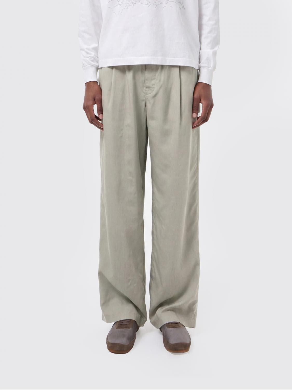 Our Legacy Wide Viscose Blend Trousers