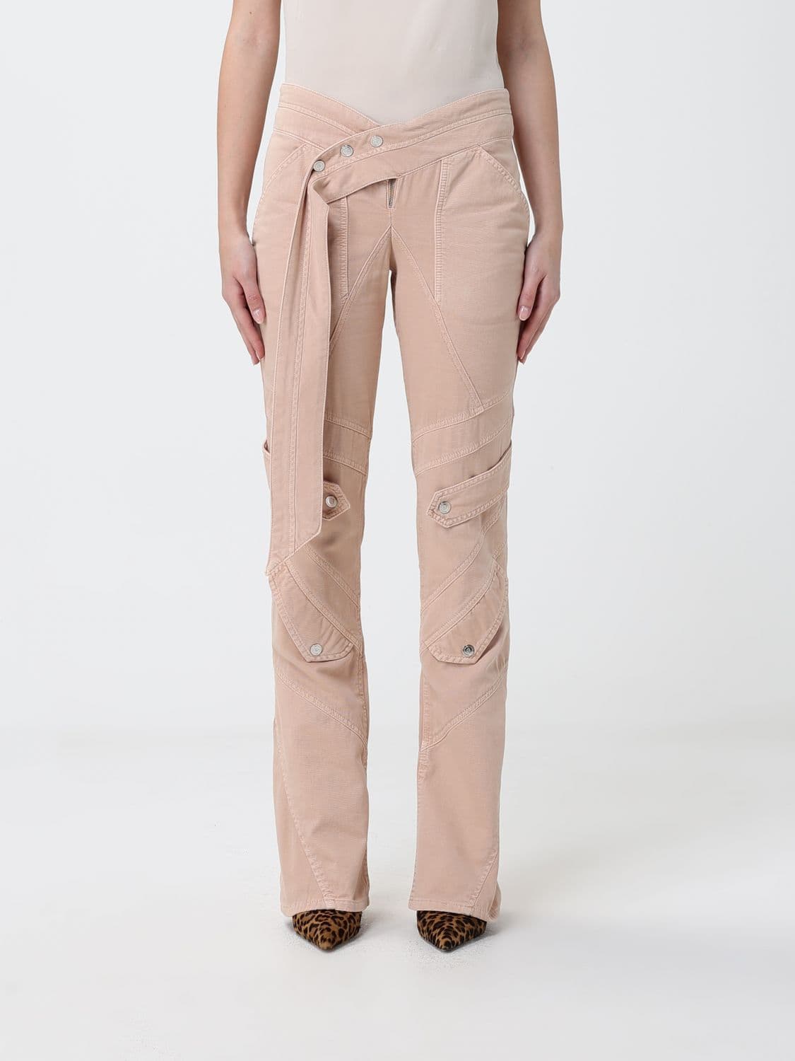 Blumarine Slim Fit Cotton Trousers