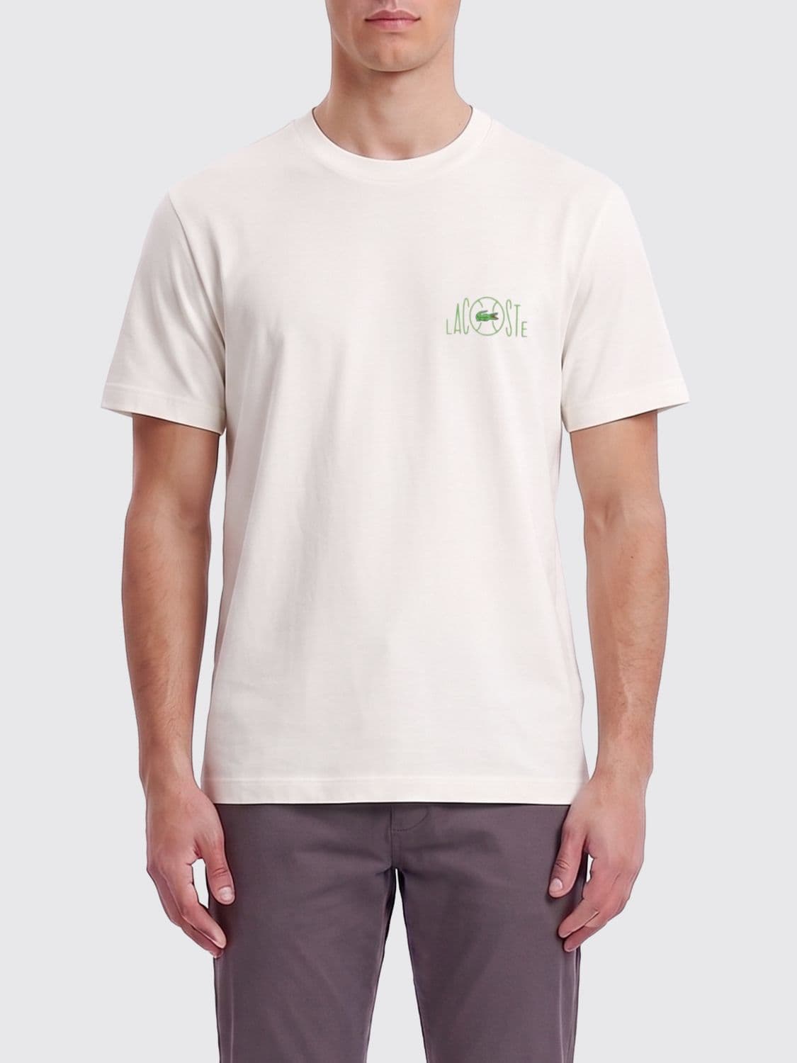 Lacoste Printed Cotton T-Shirt