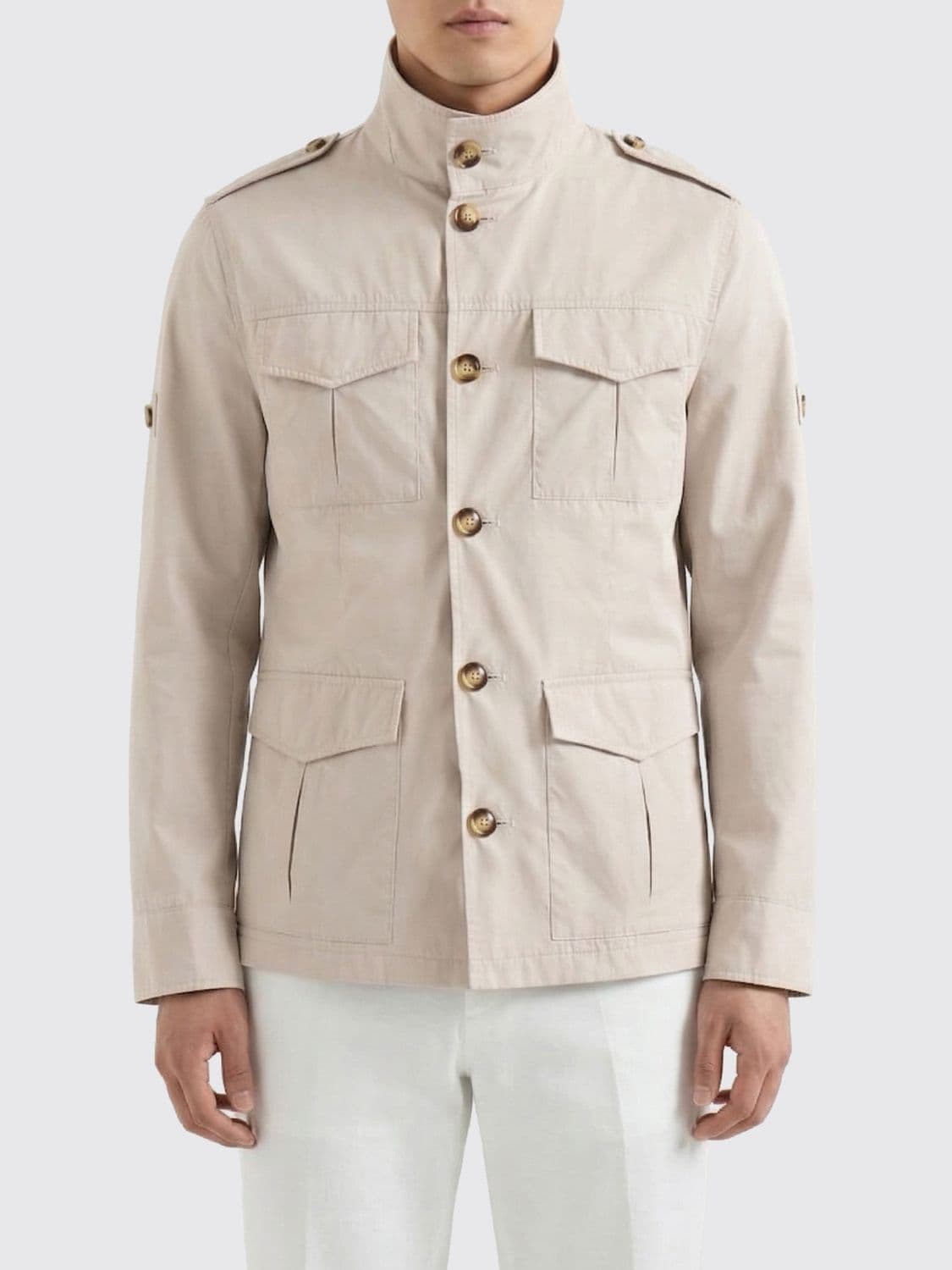Brunello Cucinelli Cotton Blend Lightweight Jacket