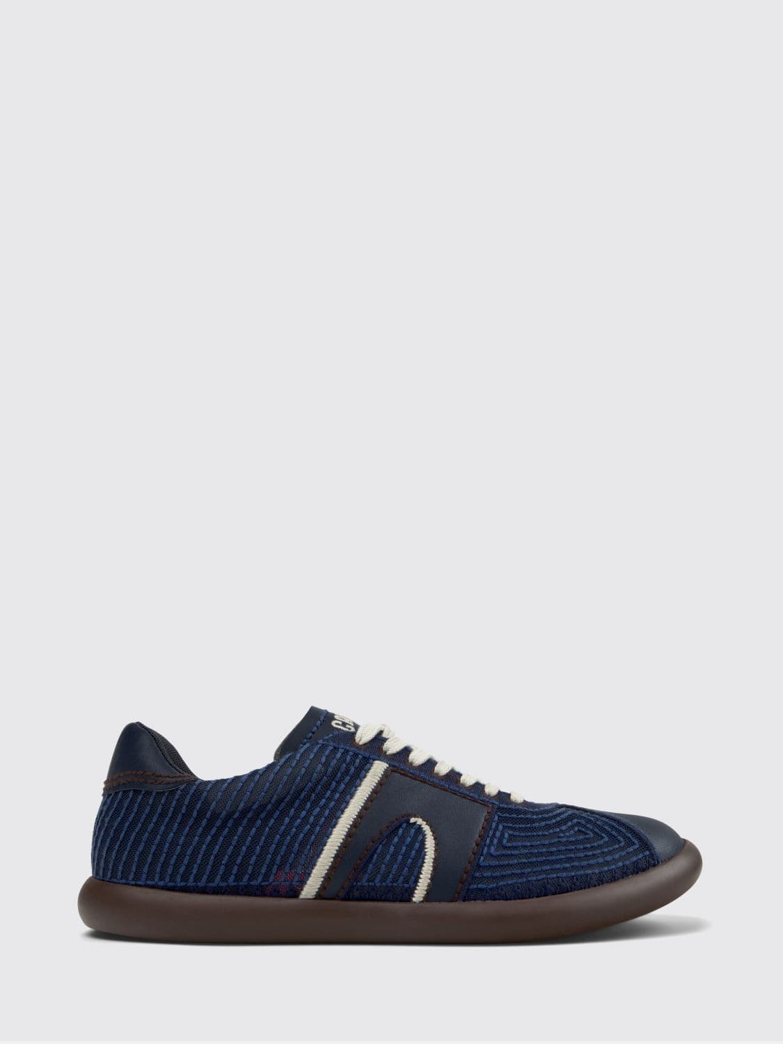 Camper Pelotas Soller Recycled Polyester and Leather Sneakers with Stitching · 39