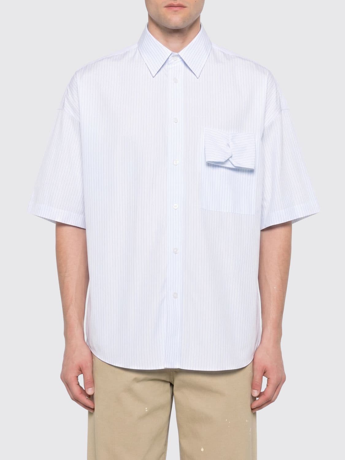 Mtl Studio Striped Cotton Casual Shirt