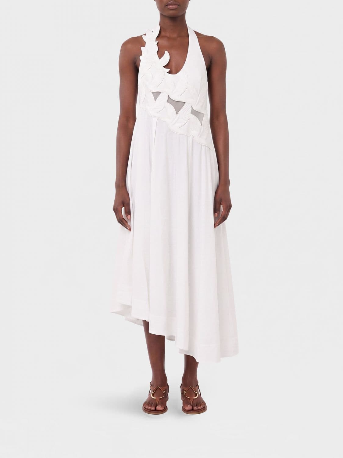 Zimmermann Asymmetric Cotton Dress
