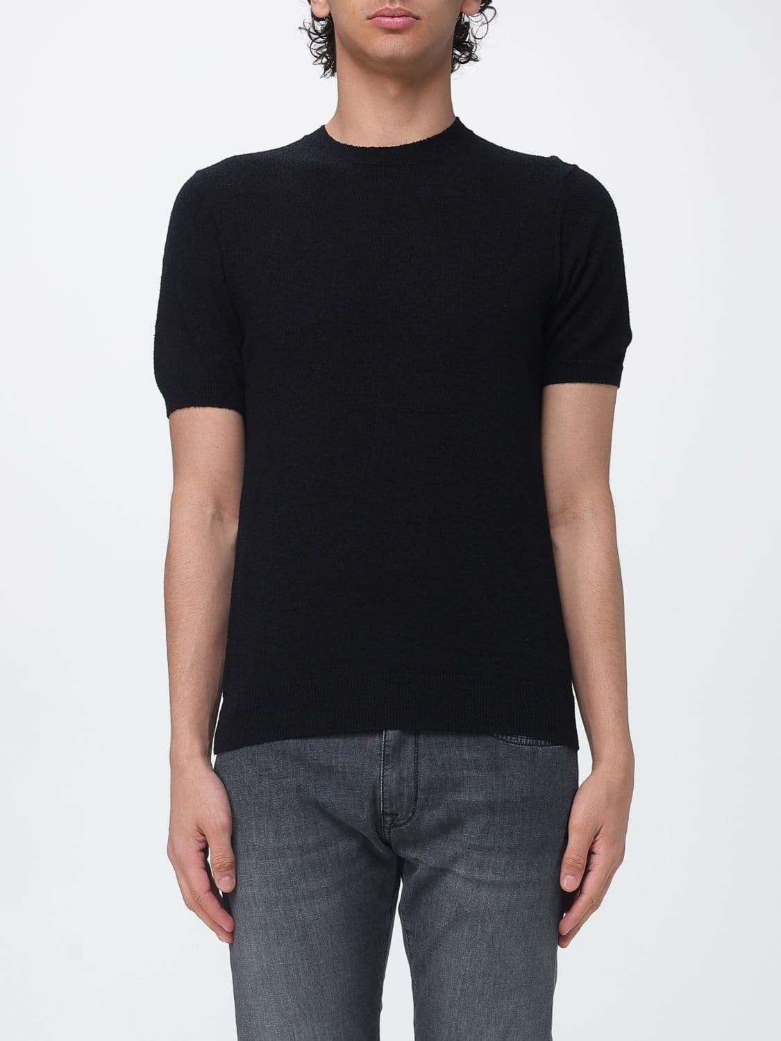 Drumohr Cotton Blend Crew Neck Knit