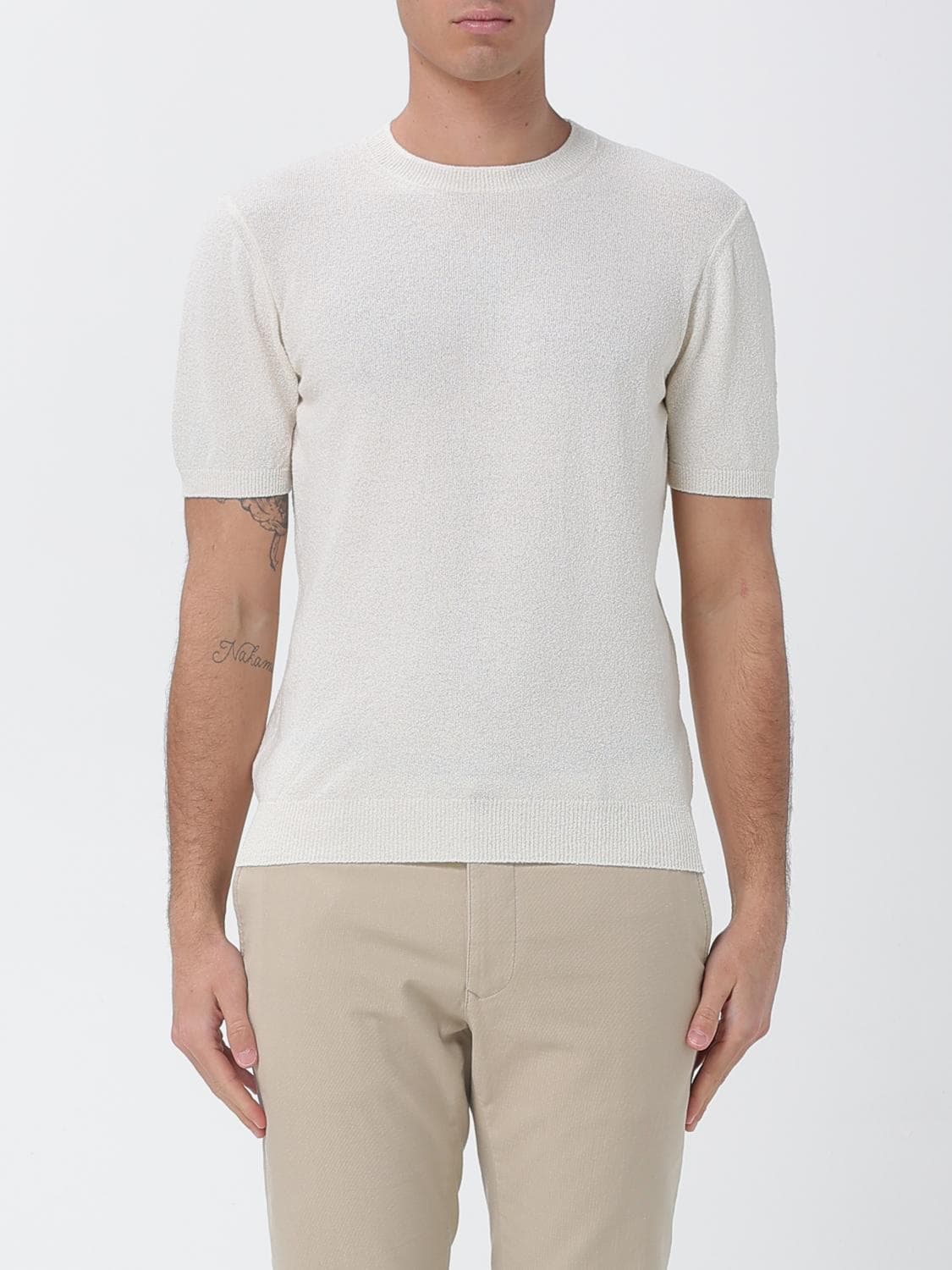 Drumohr Cotton Blend Crew Neck Knit