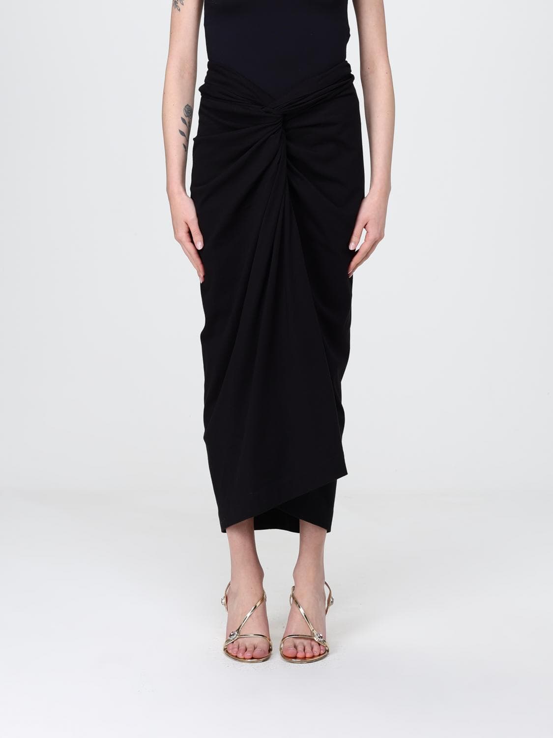 Dries Van Noten Cotton Pareo Skirt
