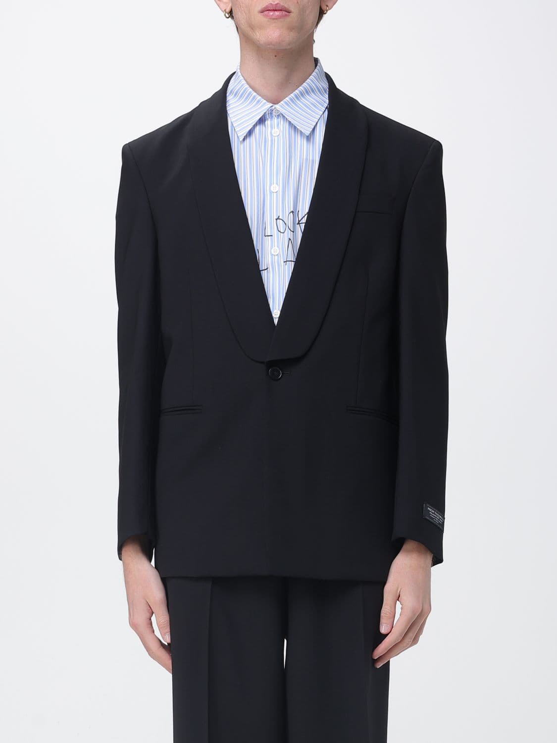 Msgm Single-breasted Virgin Wool Blazer