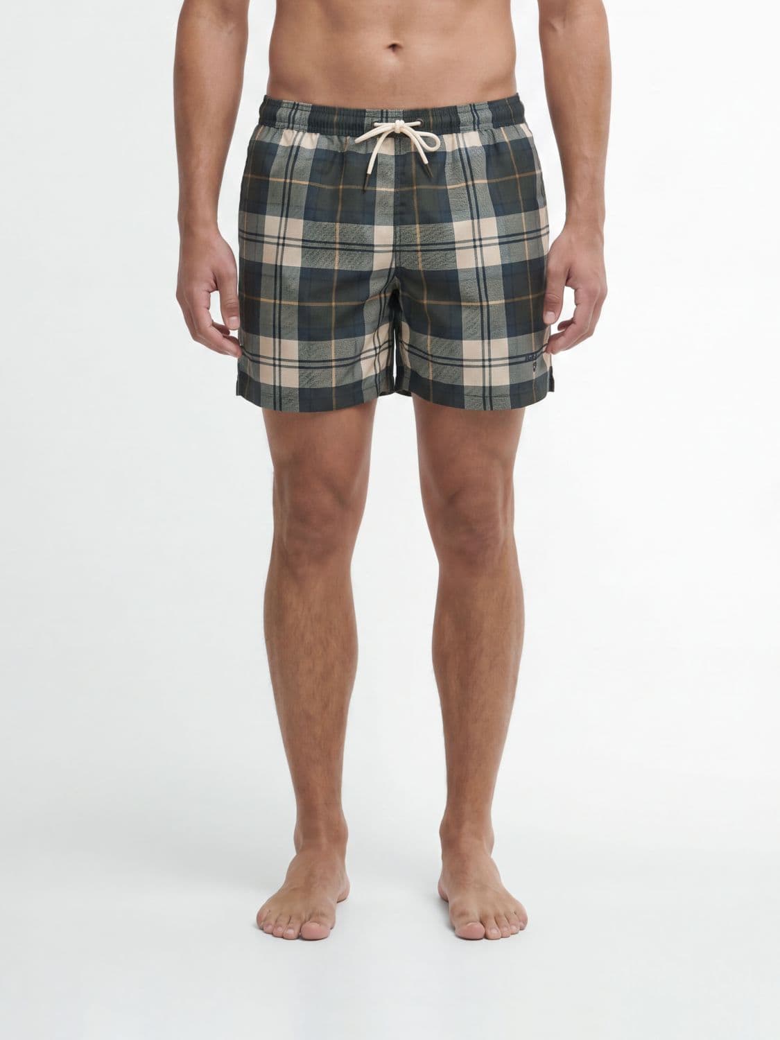Barbour Tartan Polyester Boxer Swimsuit