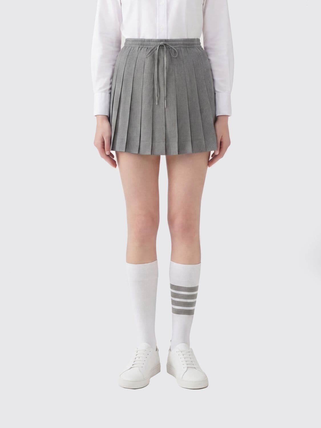 Thom Browne Pleated Wool Skirt · 40