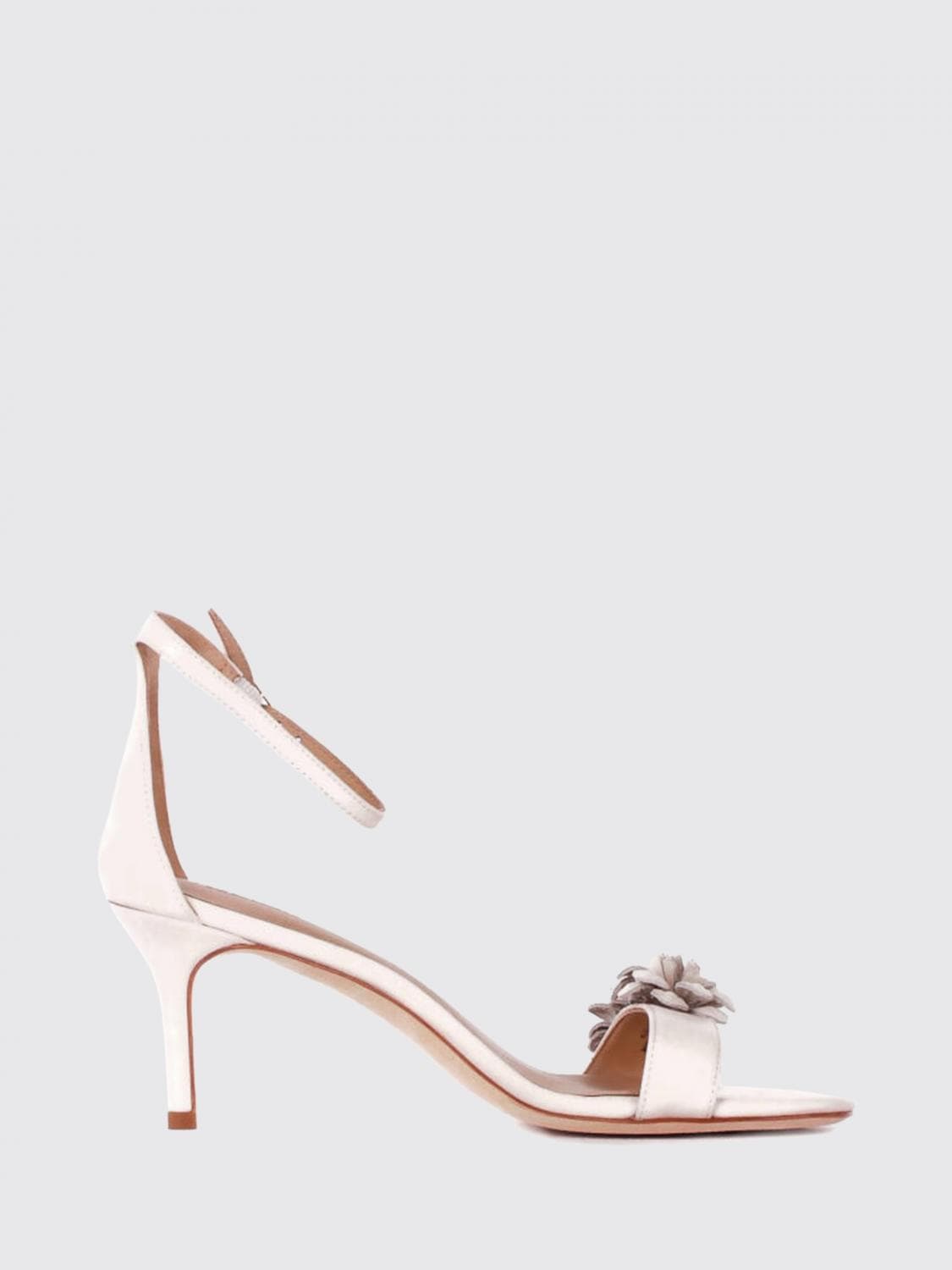 Lauren Ralph Lauren Allie Leather Sandals with Floral Print and Medium Heel · 38