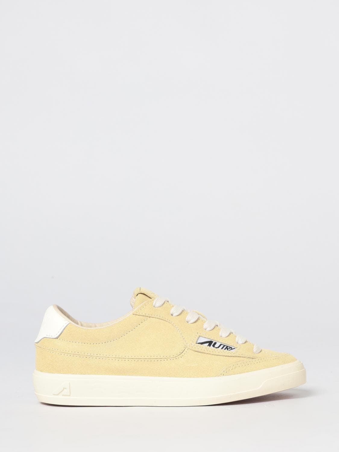 Autry Windscape Leather and Suede Low-Top Sneakers with Carved Logo