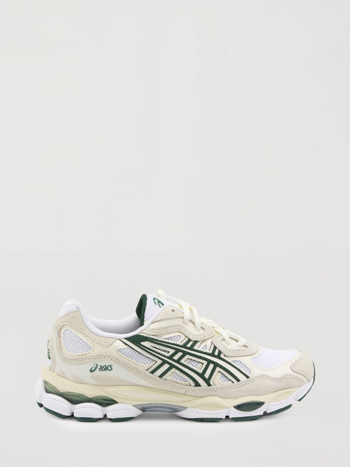 Asics Gel-NYC Leather and Mesh Sneakers with Suede Inserts