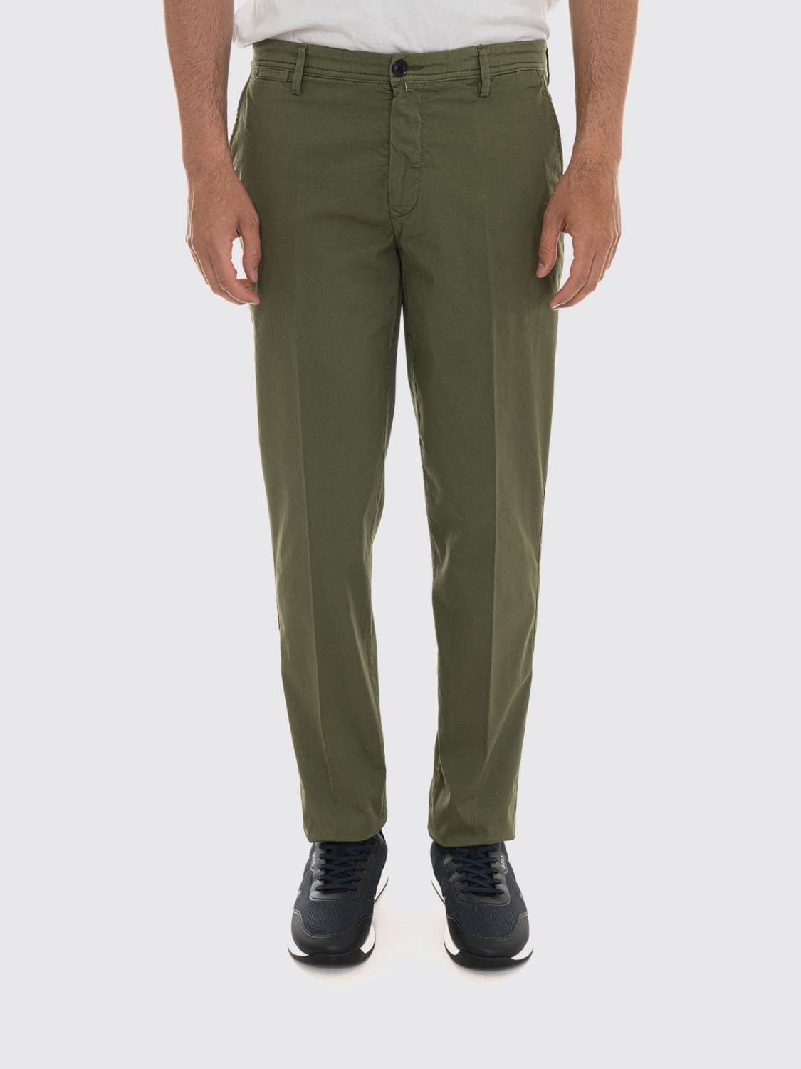 Peuterey Slim Fit Mid-Rise Cotton-Blend Chino Trousers
