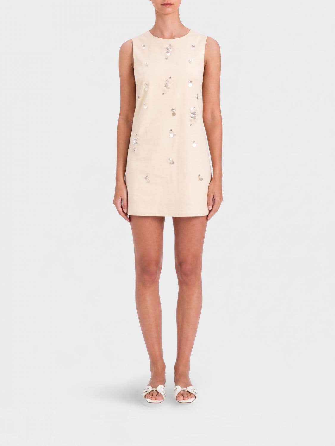 Actitude Twinset Cotton Mini Dress with Sequins