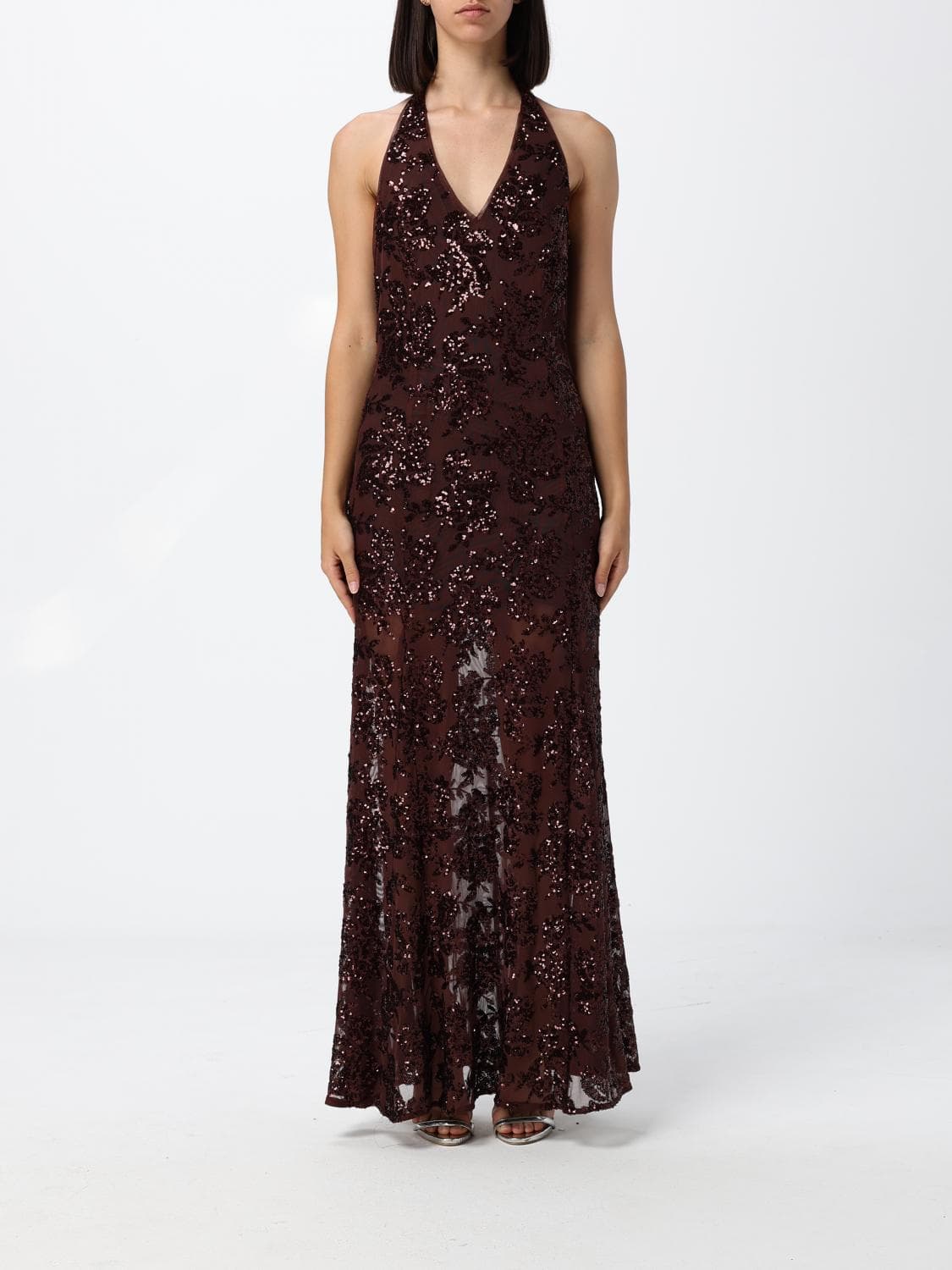Actitude Twinset Dress Woman color Cocoa · L