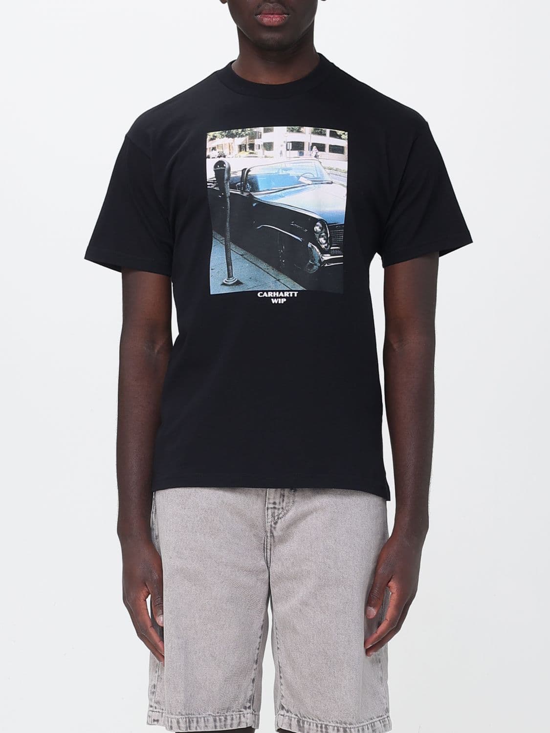 Carhartt Wip Graphic Print Organic Cotton T-Shirt with Contrast Logo