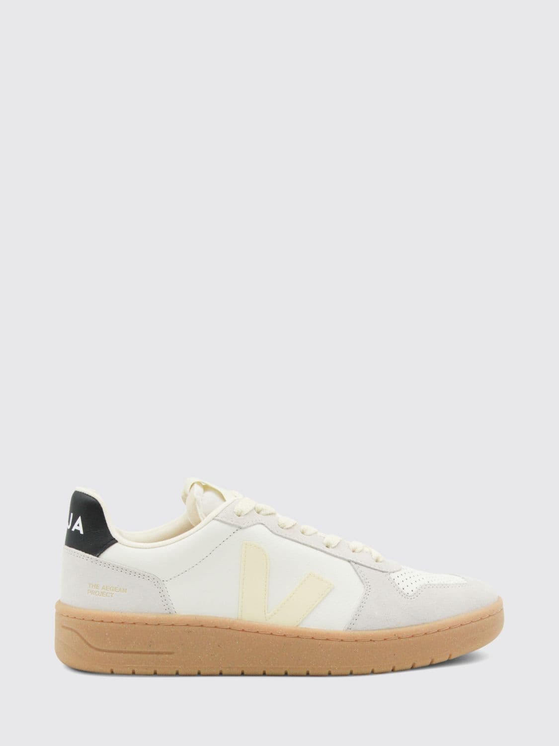 Veja V-82 O. T. Leather Low-Top Sneakers with Sustainable Sole