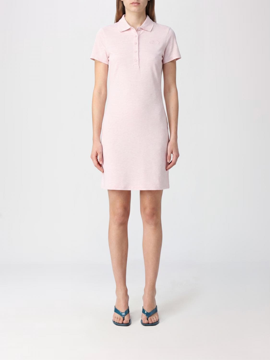 Burberry Slim Fit Stretch-Cotton Mini Polo Dress with EKD Embroidery