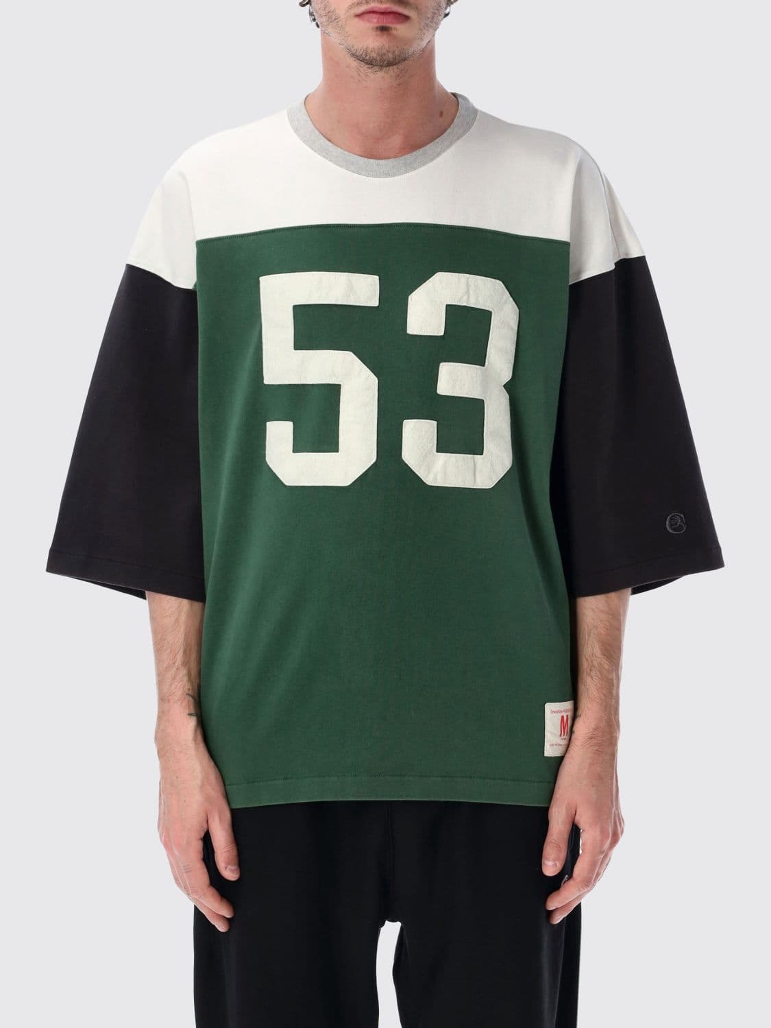 Champion Relaxed Fit Cotton T-Shirt with abstract print and contrasting logo