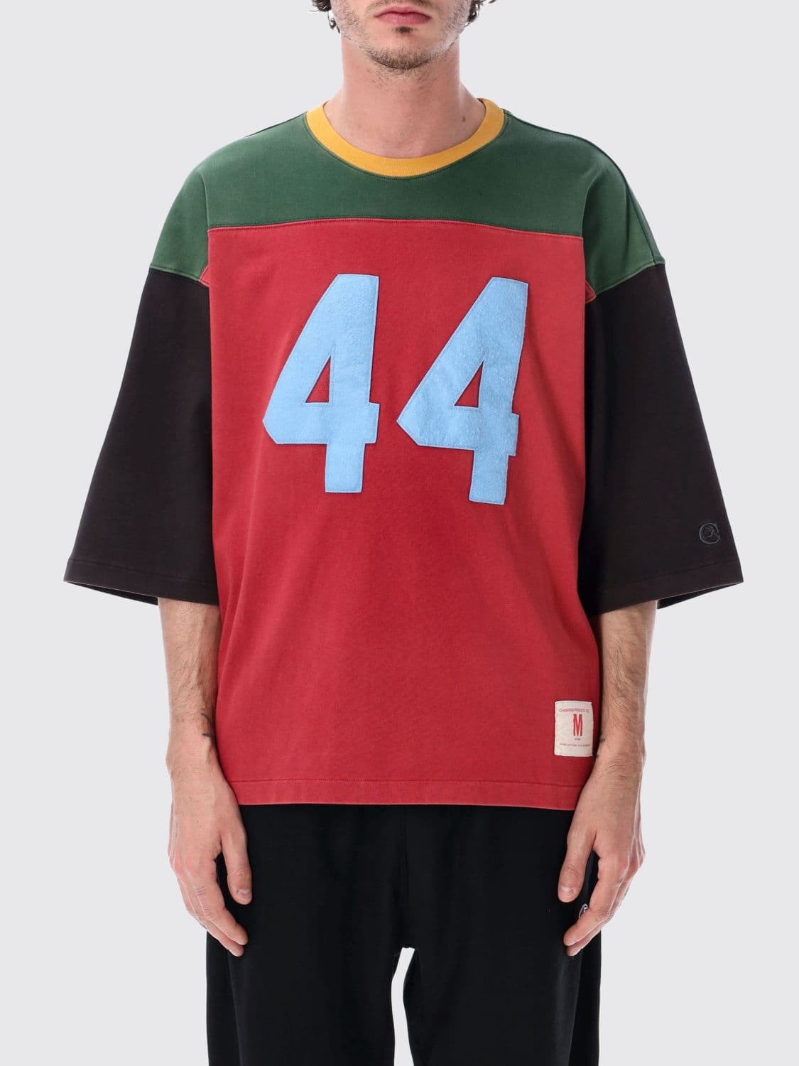 Champion Relaxed Fit Cotton T-Shirt with abstract print and contrasting logo