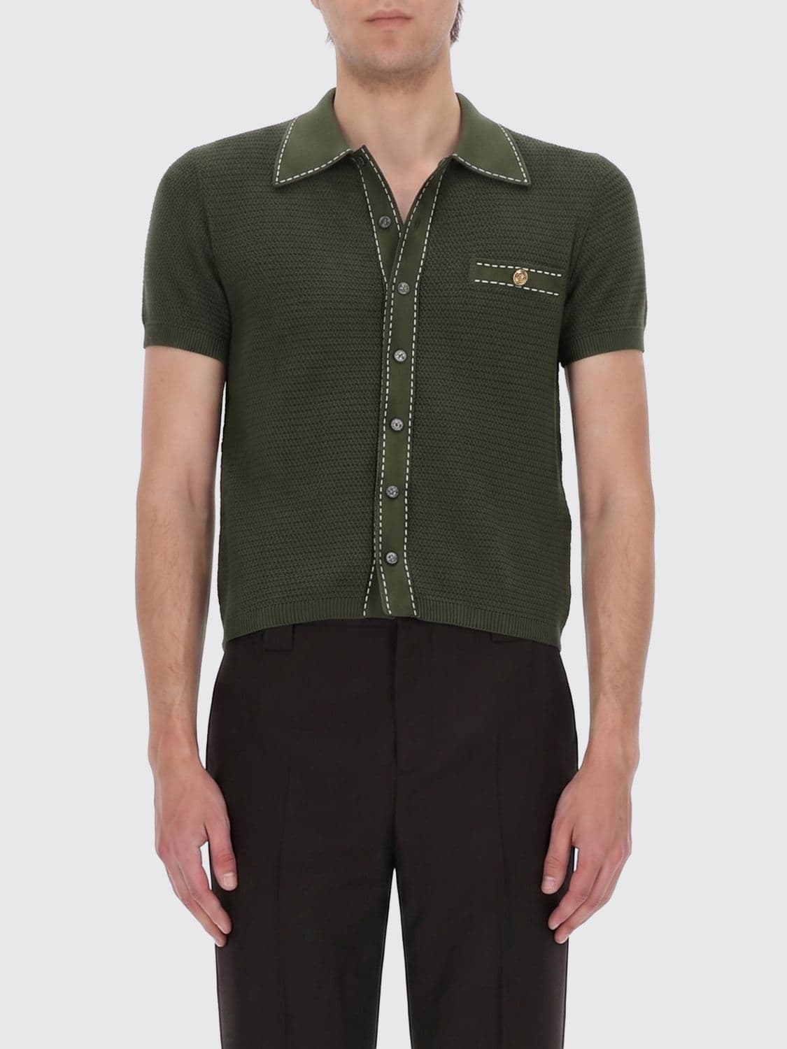 Versace Sweater Men color Green