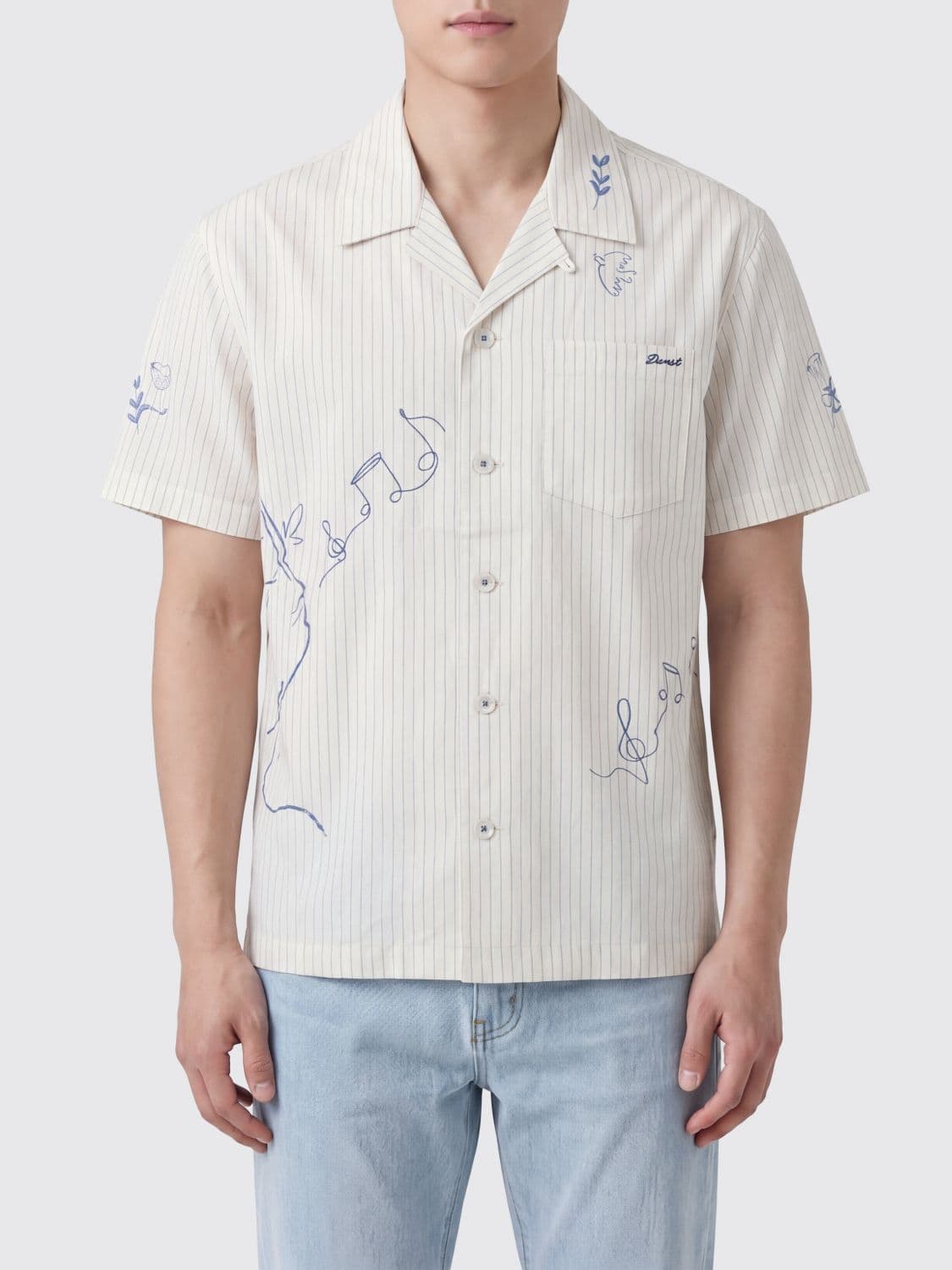 Dunst Printed Casual Cotton Blend Shirt