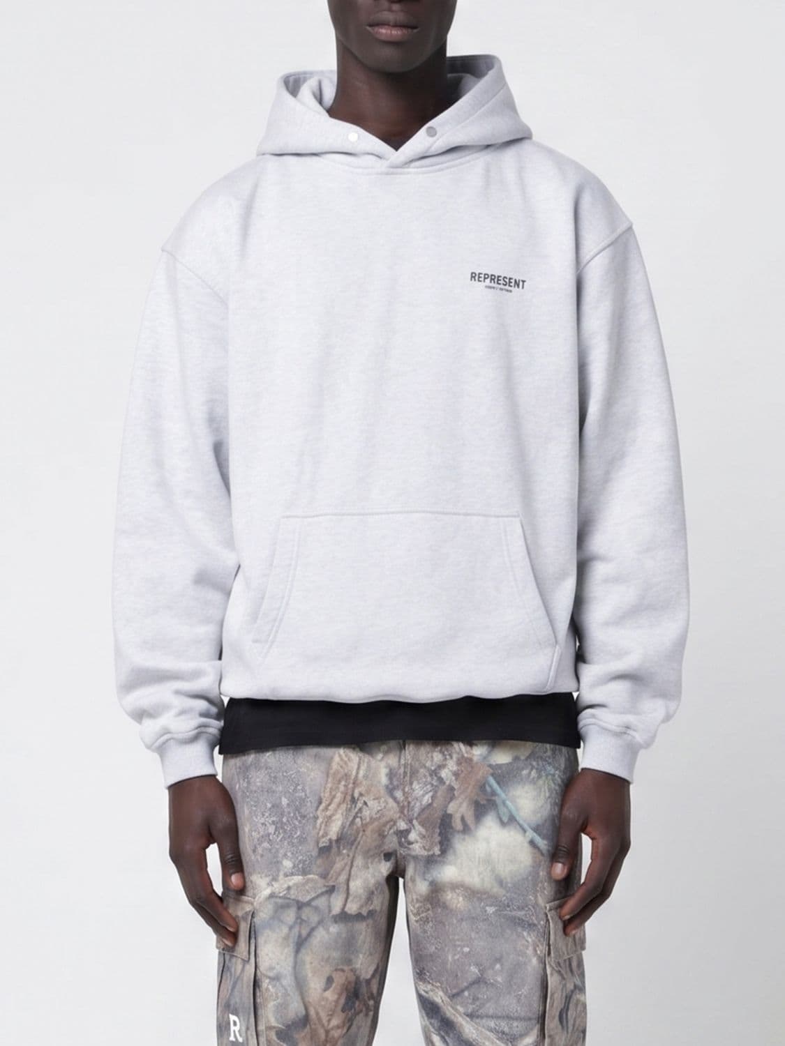 Represent Oversized Cotton Hoodie with Logo