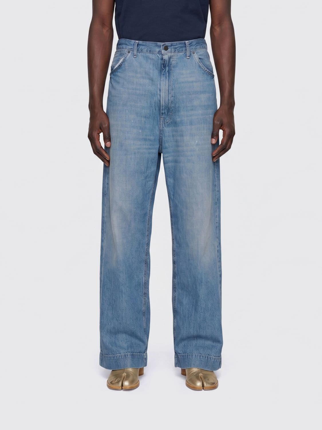 Maison Margiela Wide-Leg Cotton Denim Jeans