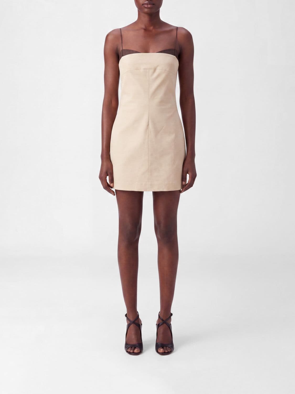 Entire Studios Carey Strapless Mini Cotton Dress