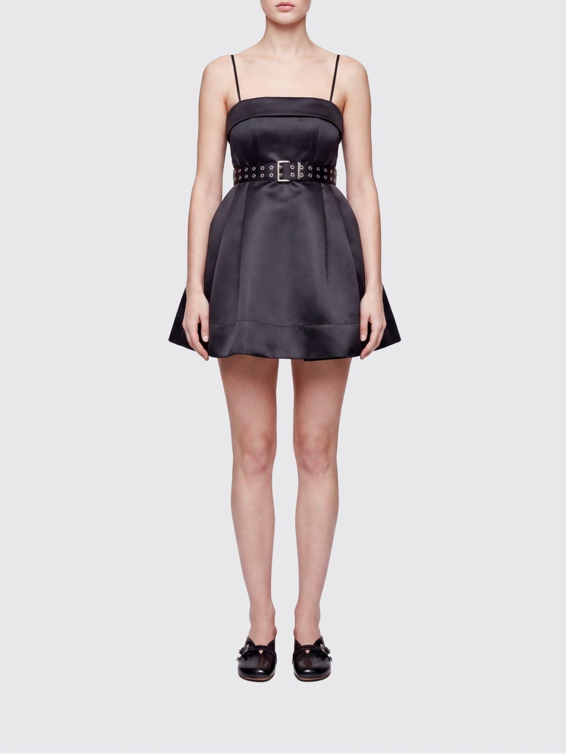 Ganni Recycled Crepe Mini Dress