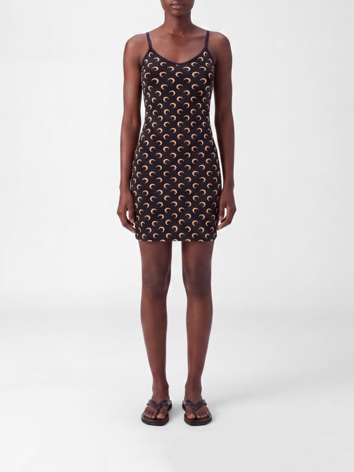 Marine Serre Printed Jersey Mini Dress