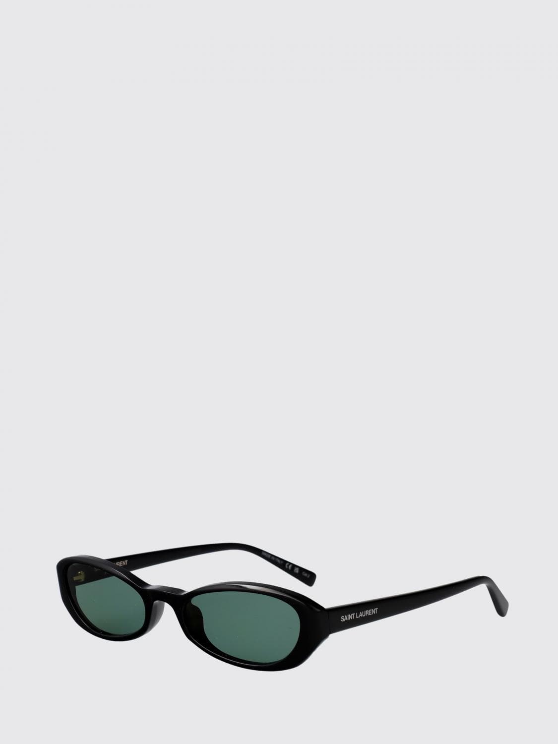 Saint Laurent Cat-Eye Sunglasses in Acetate with Contrast Lettering Logo · 51