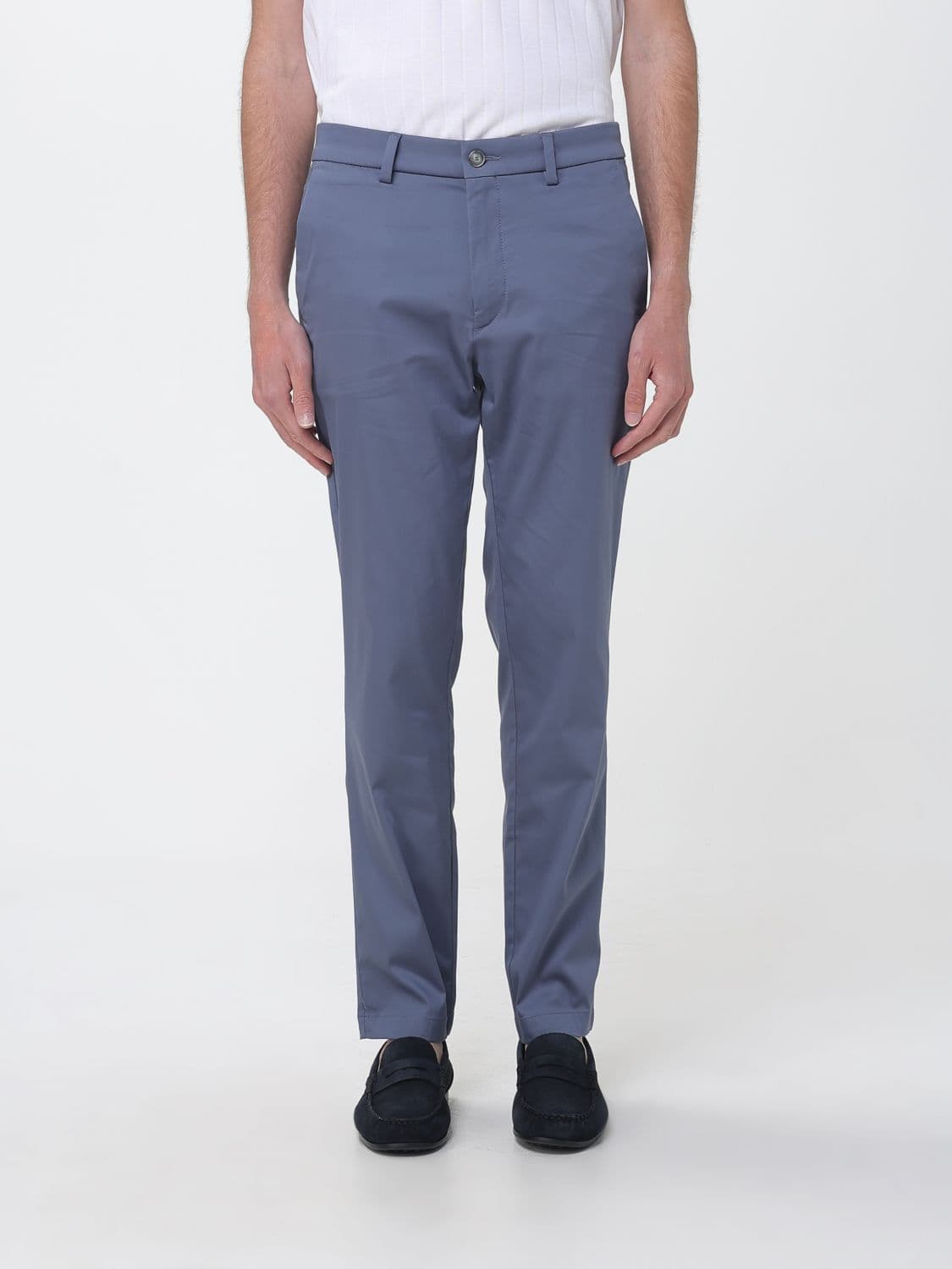 Boss Slim Fit Cotton Blend Chino Trousers