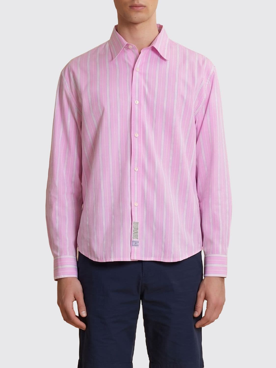 La Martina Striped Long-Sleeved Cotton Shirt