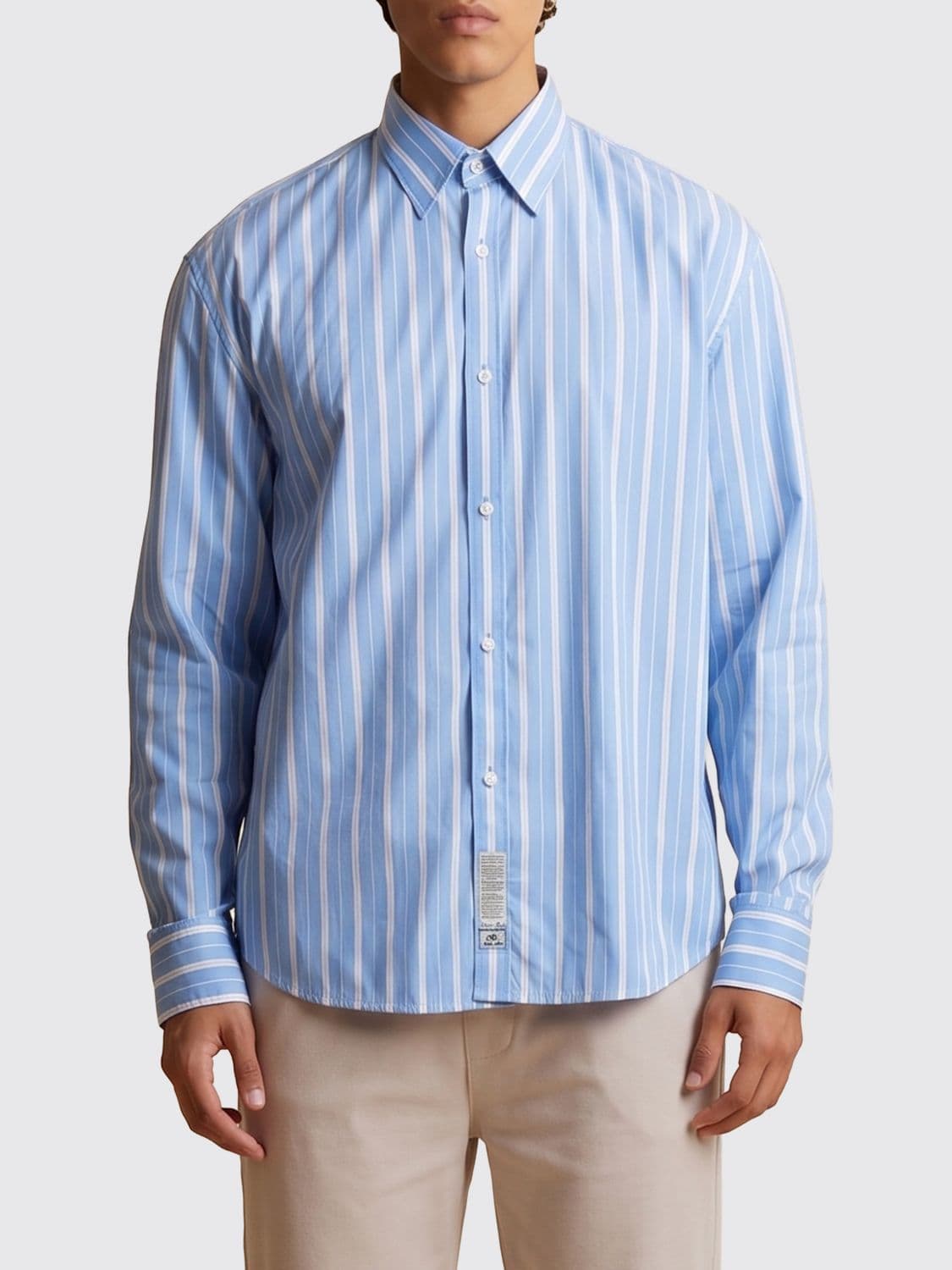 La Martina Striped Long-Sleeved Cotton Shirt