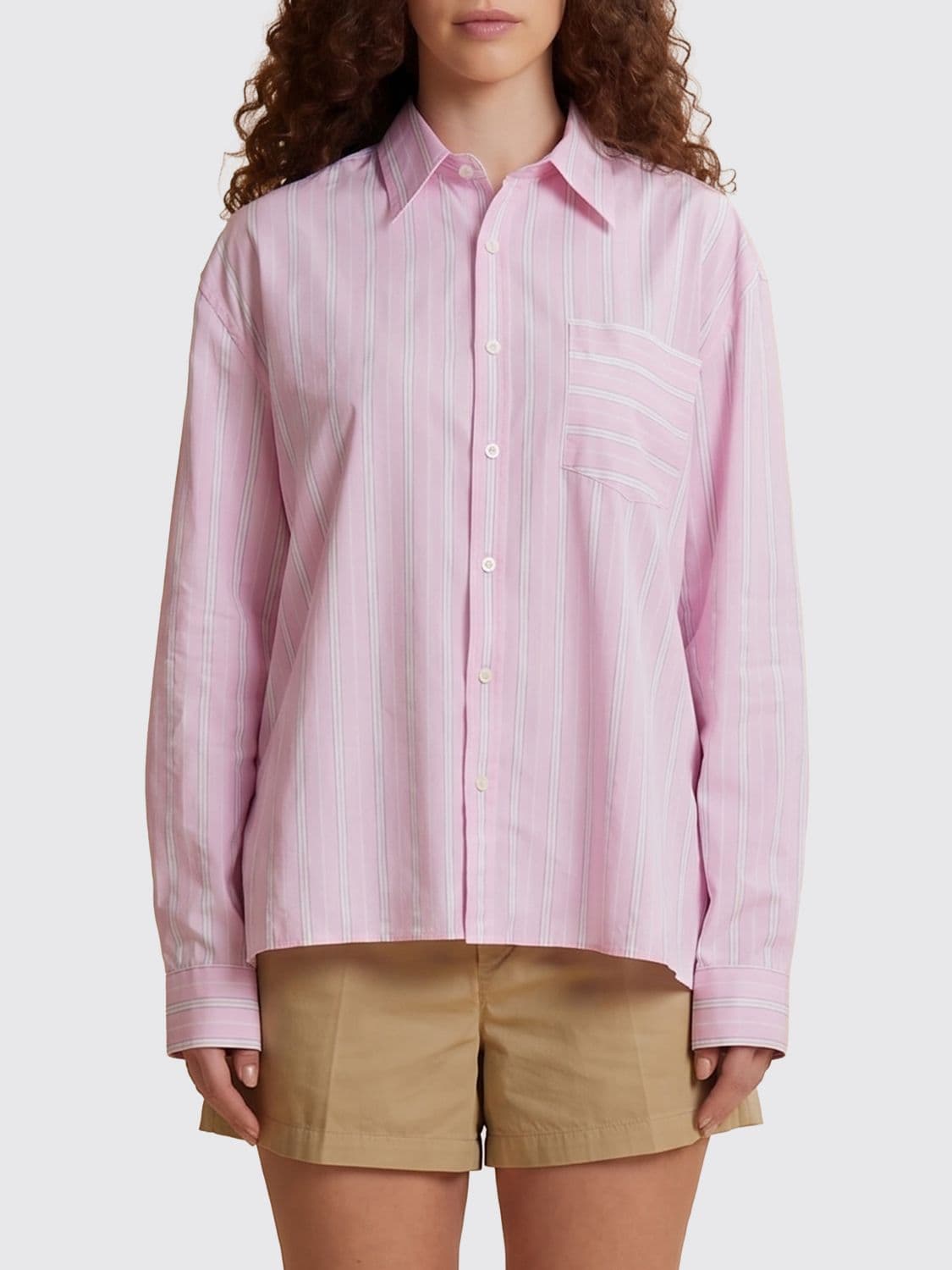 La Martina Striped Relaxed Fit Long-Sleeved Cotton Shirt