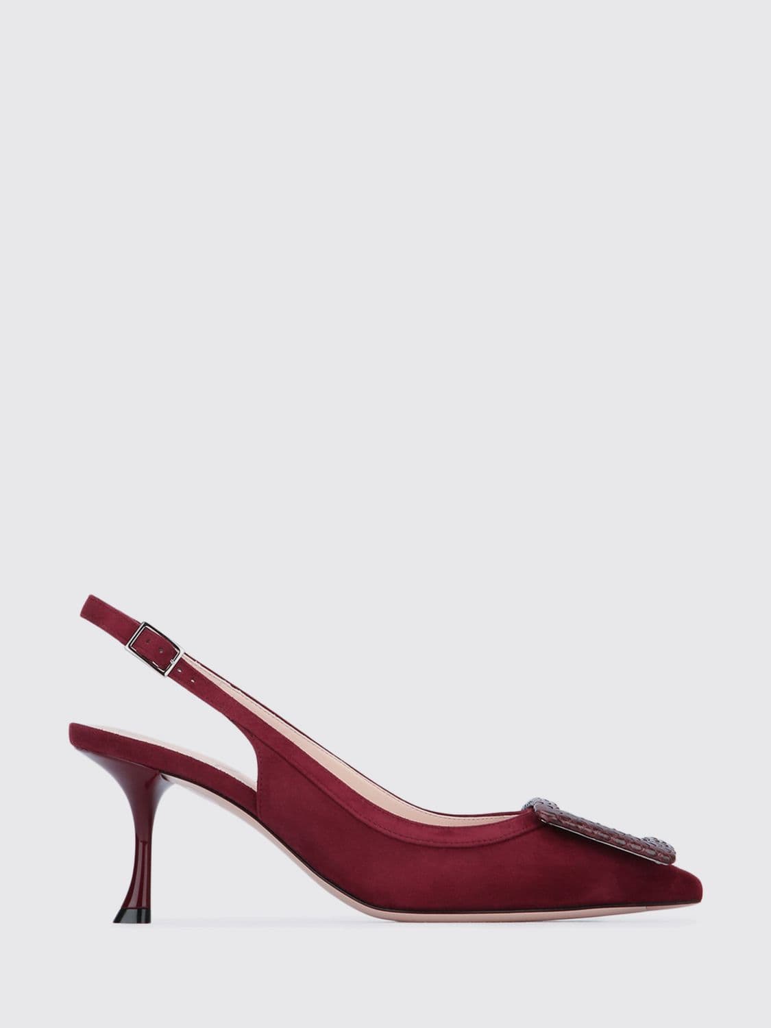Roger Vivier Viv' In The City Suede Slingback Pumps