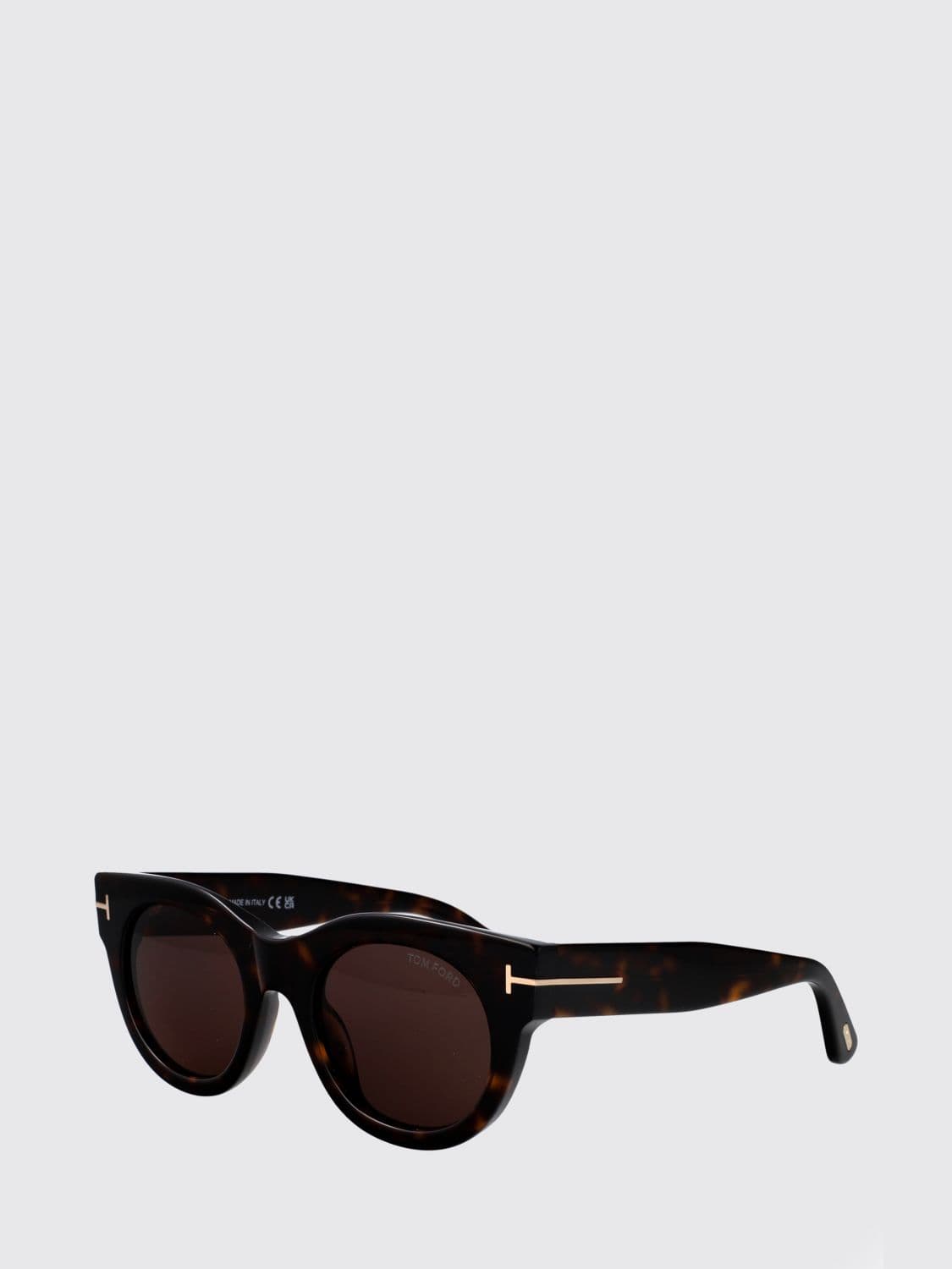 Tom Ford Rounded Cat-Eye Acetate Sunglasses with Coloured Lenses · 50