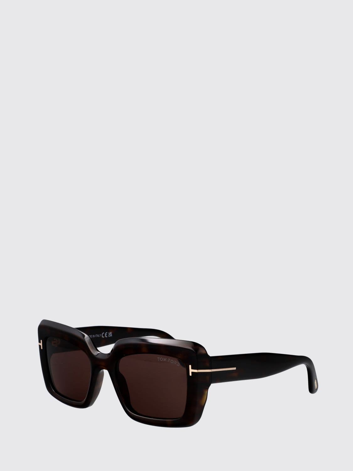 Tom Ford Rectangular Cat-Eye Acetate Sunglasses · 52