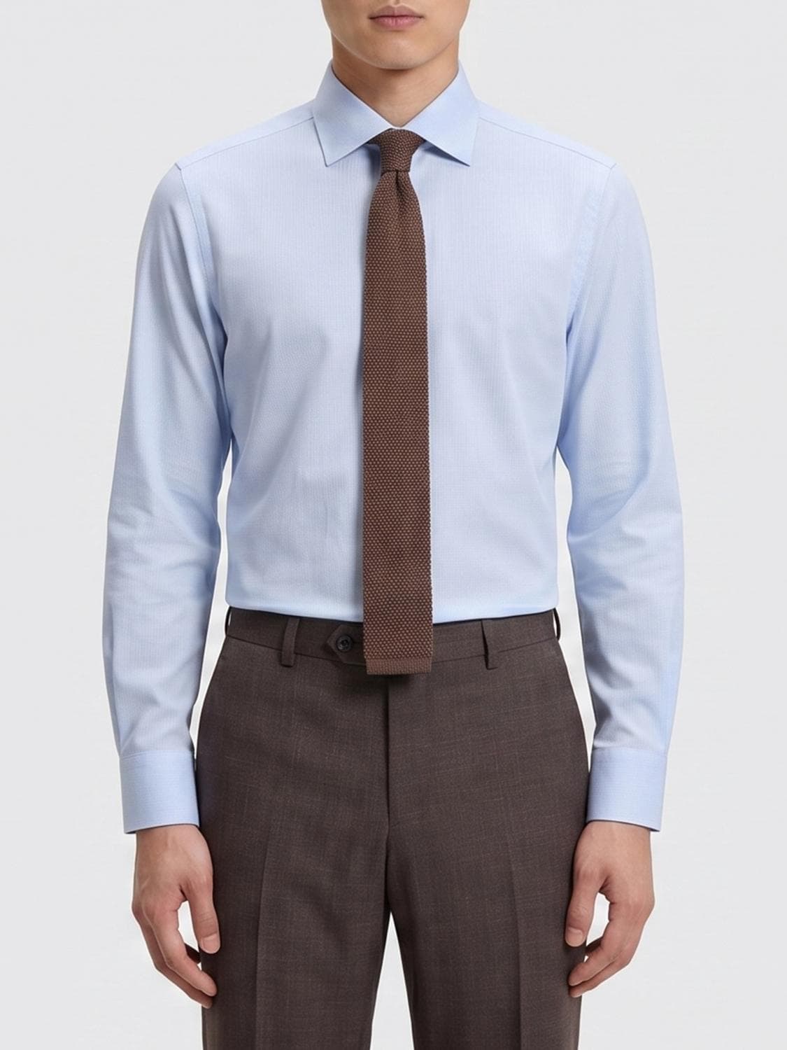 Boss Regular Fit Cotton Shirt with French Collar