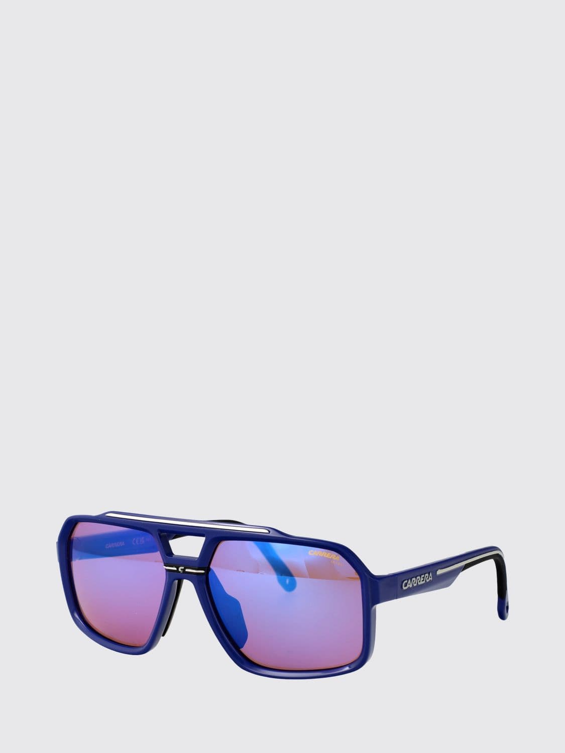 Carrera Rectangular Aviator Acetate Sunglasses with Double Bridge