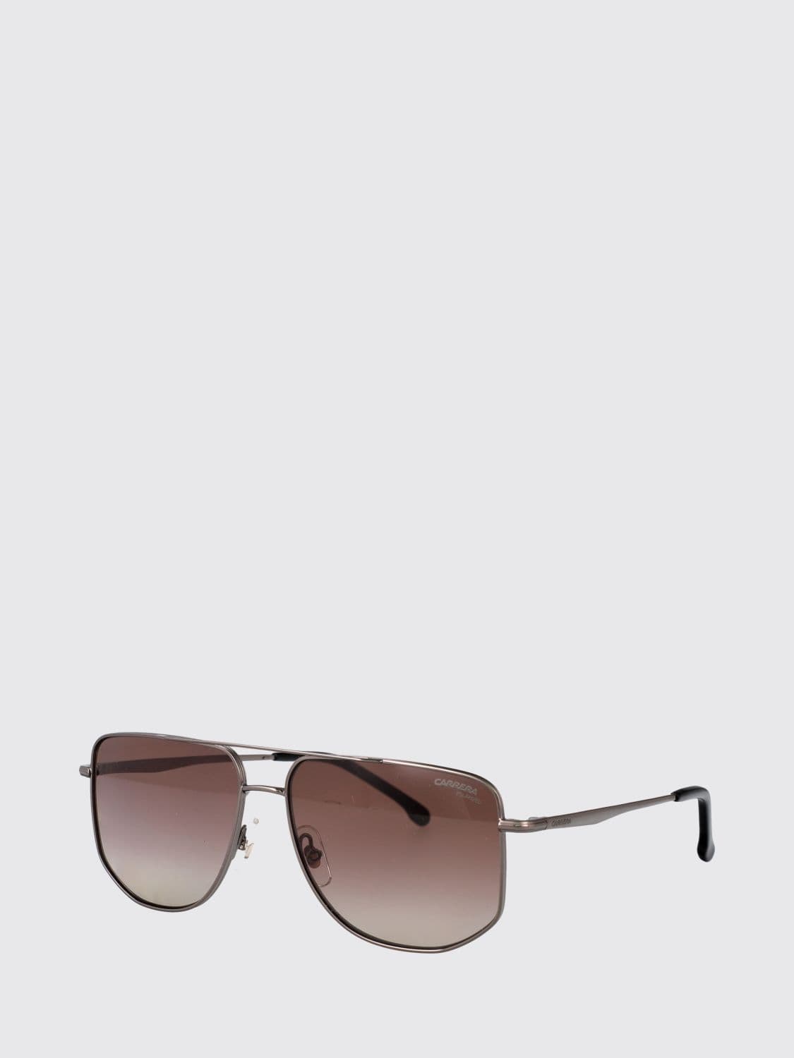 Carrera Black Metal Aviator Sunglasses with Amber Lenses · 59