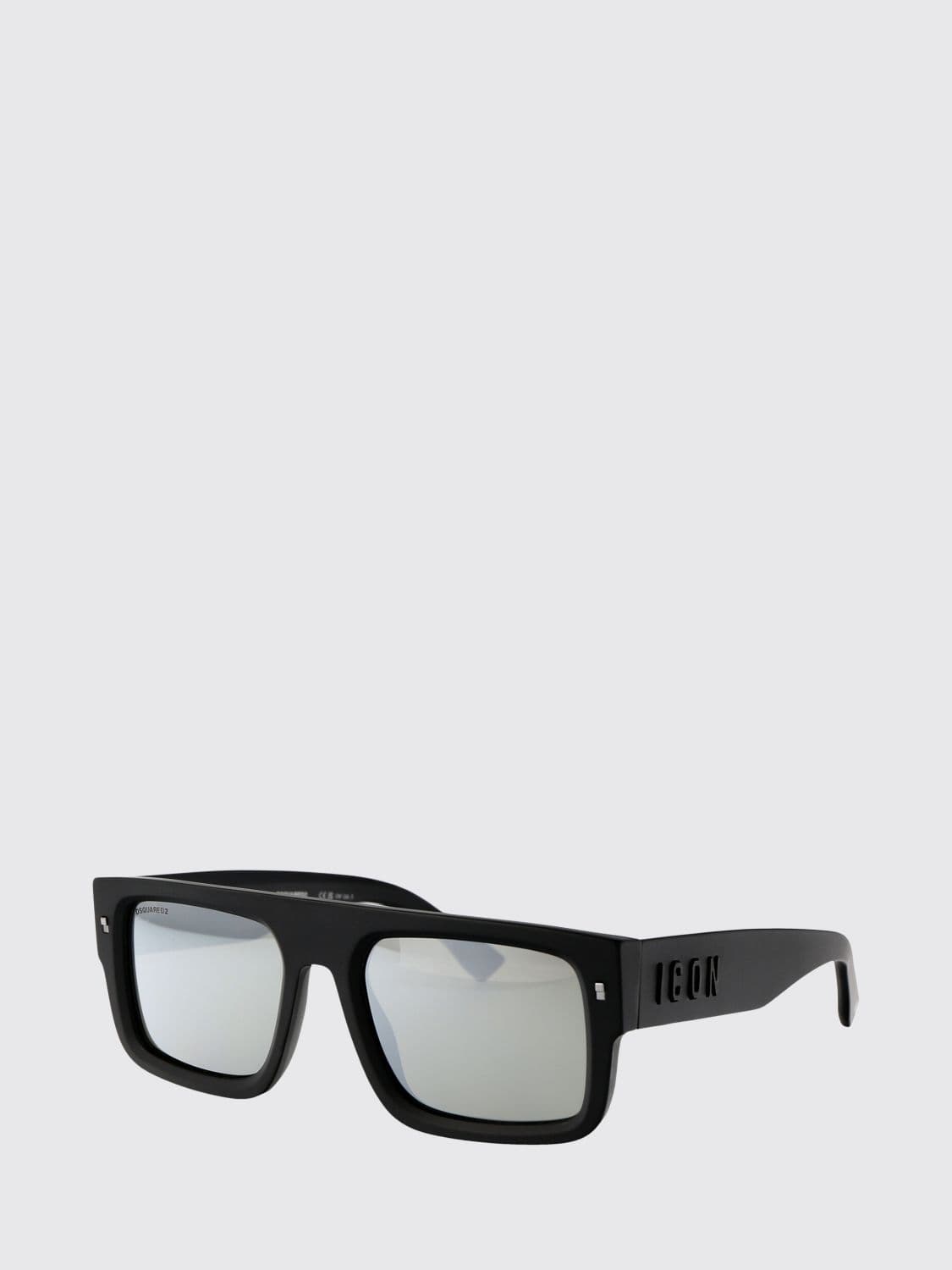 Dsquared2 Black Acetate Aviator Sunglasses with Coloured Lenses