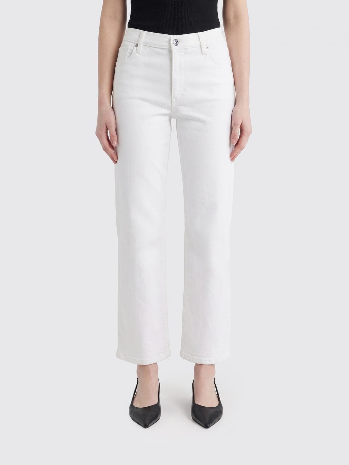 Frame Cotton Denim Jeans The Seamed