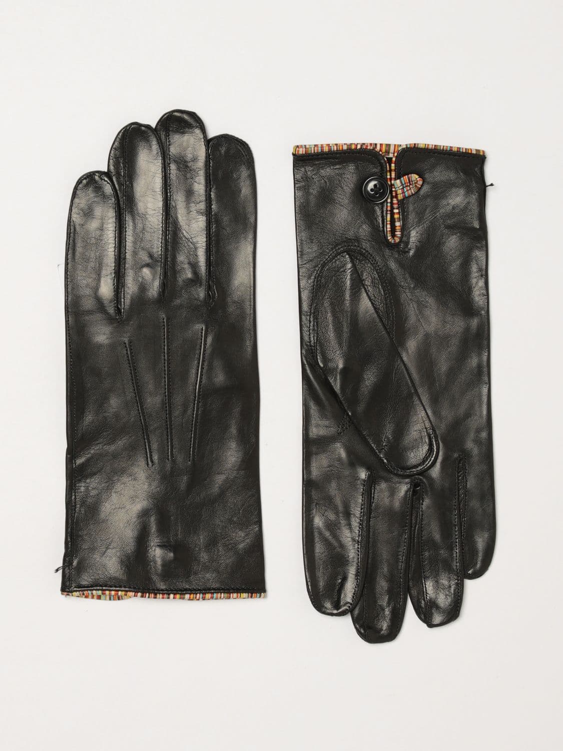 Paul Smith Lambskin Leather Gloves · M