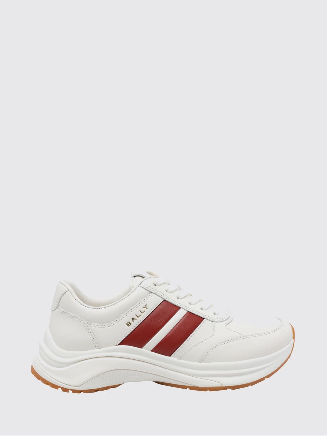Bally Low-Top Calf Leather Sneakers with Striped Detail and Chunky Sole
